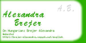 alexandra brejer business card